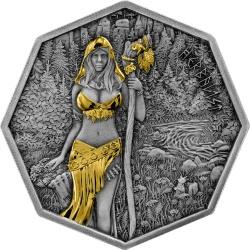 Witchcraft – Herbalist Ritual vergoldet 1 Unze Silber 2025