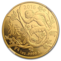 Lunar: Year of the Monkey 1 oz Gold