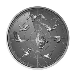 Lesser Kestrel coloured 1/2 oz Silber 2018 Coin