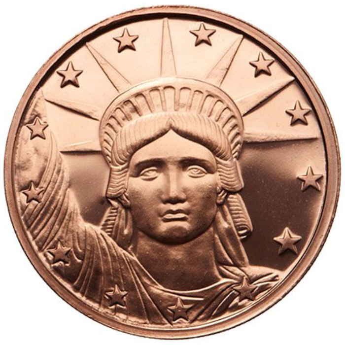 Liberty Head 1 uncia Réz