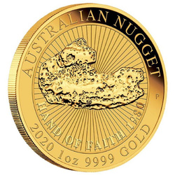 Australian Nugget - Hand of Faith 1 uncja Złota 2020