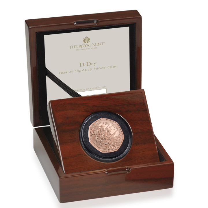 D-Day 50p Gold 2024 Proof