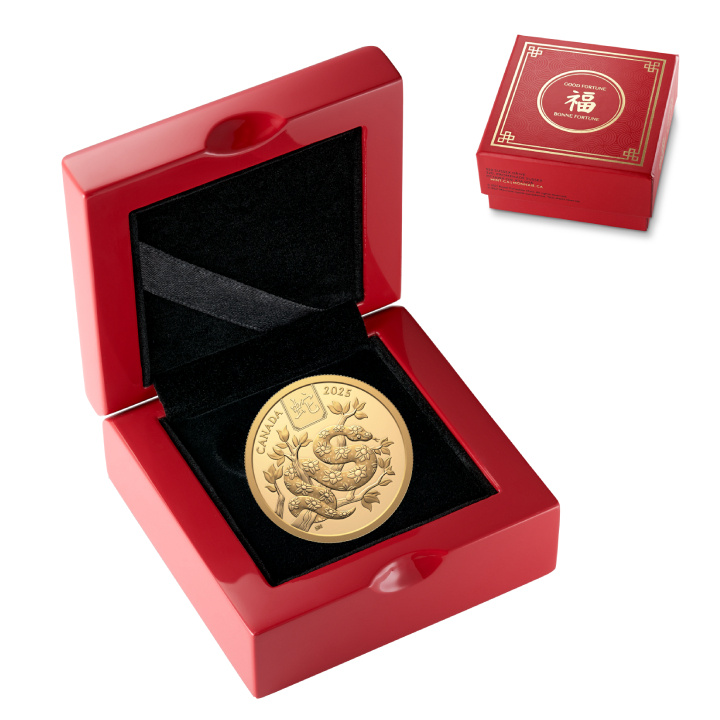 Kanada: Lunarjahr der Schlange 100 $ Gold 2025 Proof