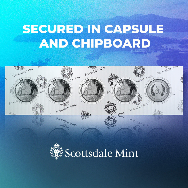 Anguilla: Regatta 1 oz Silver 2023 Prooflike (coin in capsule)