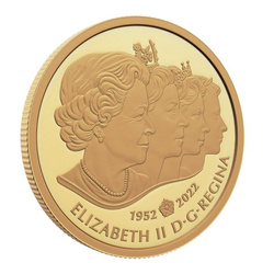 Canada : Le chiffre royal de la reine Elizabeth II 200 Or 2022 Proof