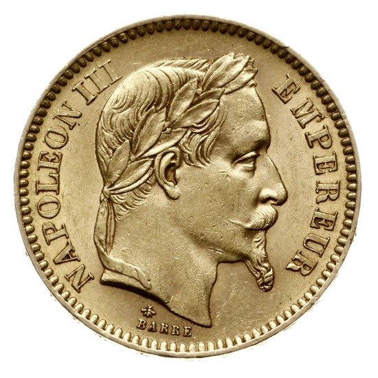France, 20 francs Napoléon III avec couronne Différentes années