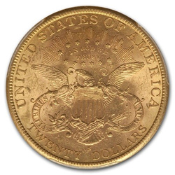 Liberty-S Double Eagle 20 Dollar 1887 Condition 2