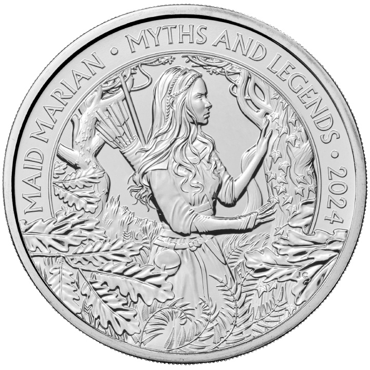 Miti e leggende: Maid Marian £5 rame-nichel 2024