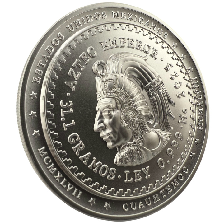 Niue: Aztec Emperor Cuauhtémoc Tribute 1 oz Silver 2025