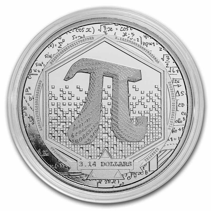 Solomon Islands: Number Pi 1 oz Silver 2023 Coin