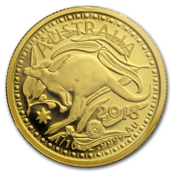 Australijski Kangur 1/10 uncji Złota 2018 Royal Australian Mint