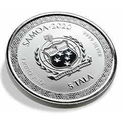 Samoa: Serie Leyendas de Japón - Momotaro y el demonio sometido en estilo anime 1 oz Plata 2020 Prooflike