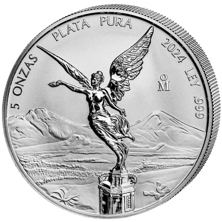 Mexican Libertad 5 onces d'argent 2024 Reverse Proof