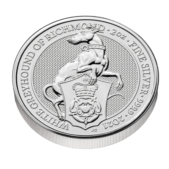 Beasts of the Queen: White Chart of Richmond 2 oz Silver 2021