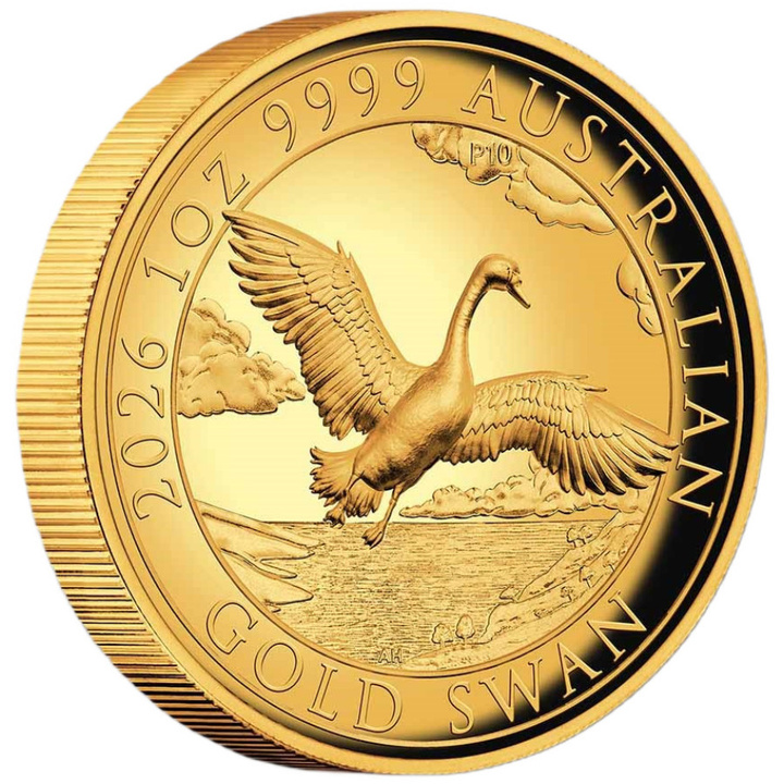 Złota Moneta Łabędź 1 uncja Złota 2026 Proof High Relief