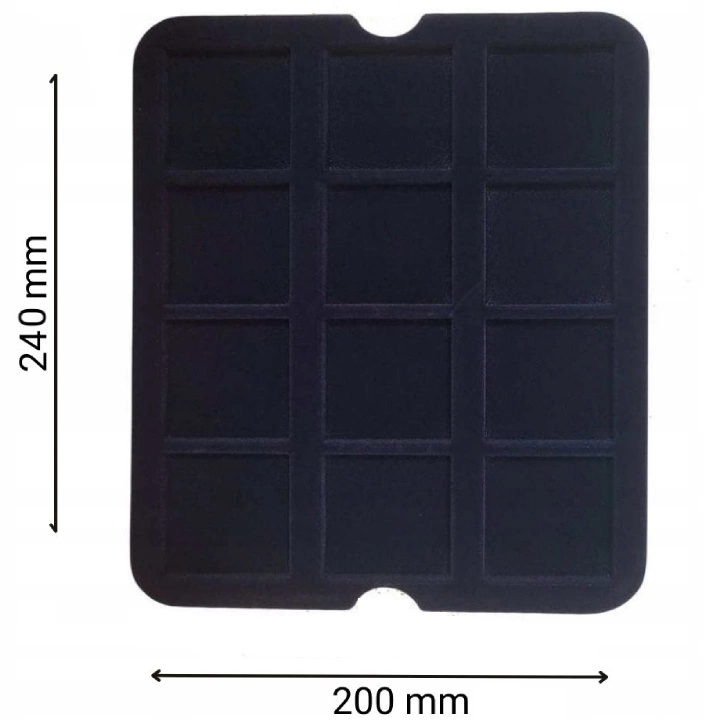 Leuchtturm - Mazzola tray for 12 Quadrum Coin capsules (blue)