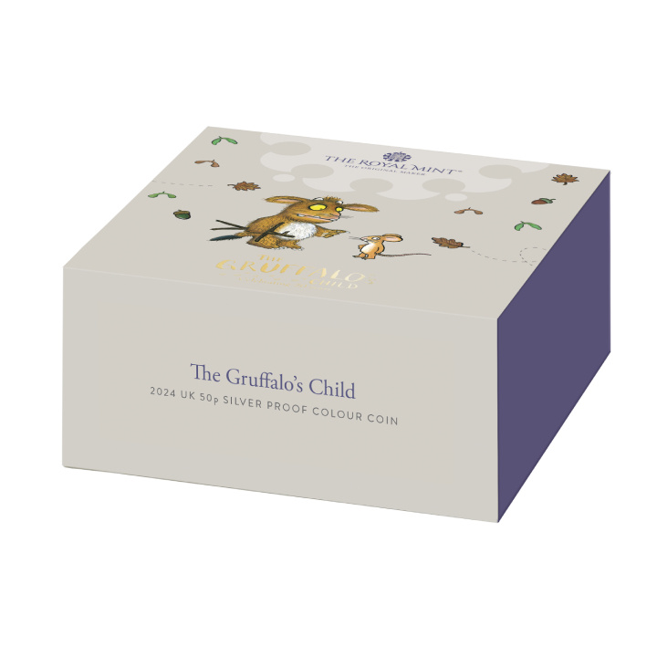 The Gruffalo's Child 50p coloured Silver 2024 Proof