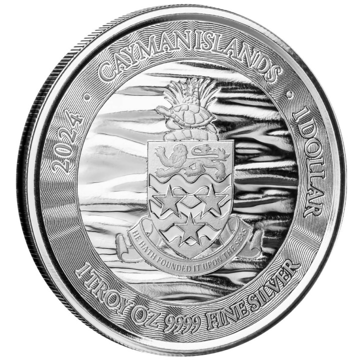 Cayman Islands: Marlin 1 oz Silver 2024 Prooflike