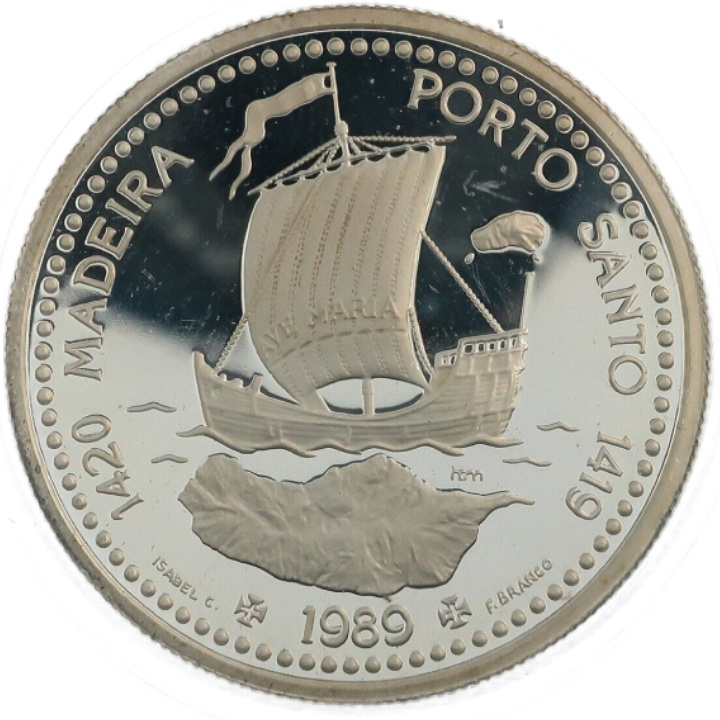 Portugal: Set of 4 "Descobrimentos - The Conquest of the Atlantic" Silver Coins 1990 Proof