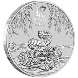 Perth Mint : Lunar III - Année du Serpent 1 once d'argent 2025