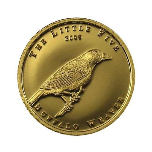 Bawolik červenozobý 0,5 g zlata 2006 Proof