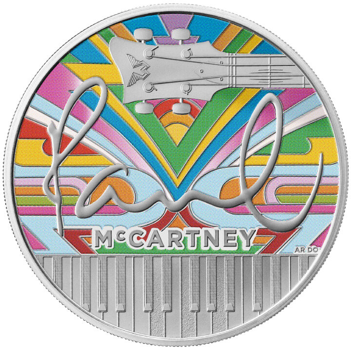 Paul McCartney farbig 1 oz Silber 2024 Proof