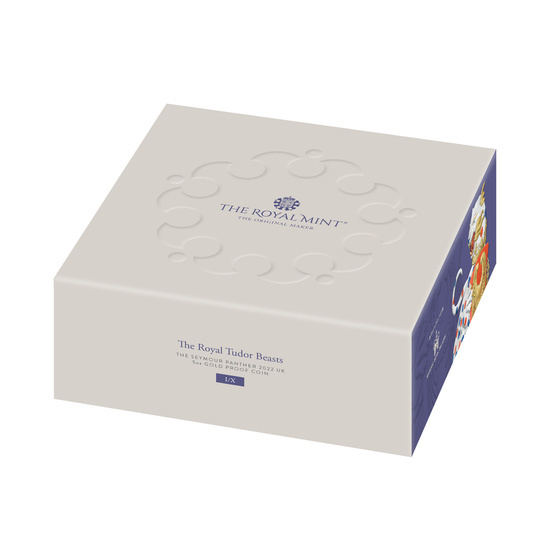 A királyi Tudor-állatok: Seymour Panther 5 uncia arany 2022 Proof