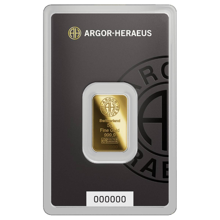 Sztabka Złota Argor-Heraeus 5g