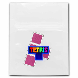 Niue: Tetris -T-Tetrimino Block coloured 1 oz Silver 2023 Coin (purple)