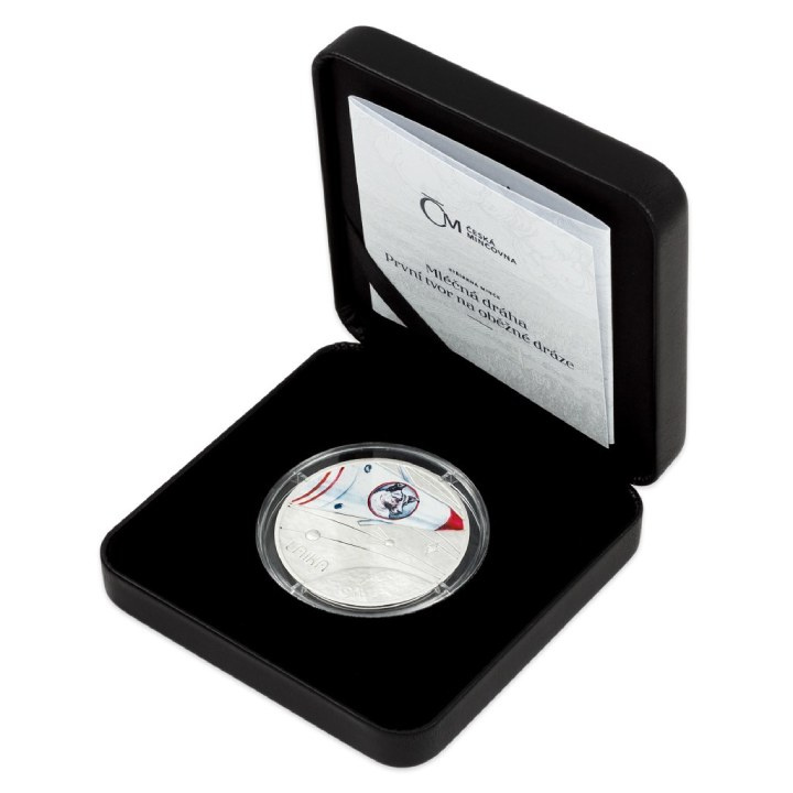 Niue: The Milky Way - The First Animal in Orbit coloured $1 Silber 2022 Proof