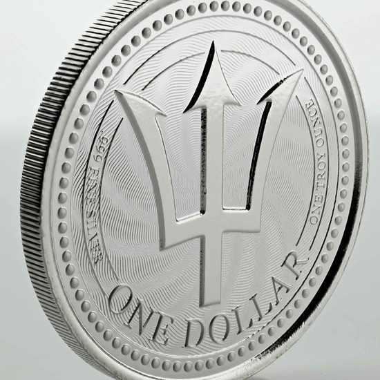 Barbados: Trident 1 uncja Srebra 2019