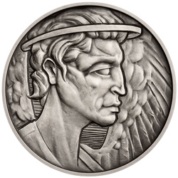 Stříbrná mince Mythological Figures - Angel Stand 1 unce stříbra 2026 Antiqued