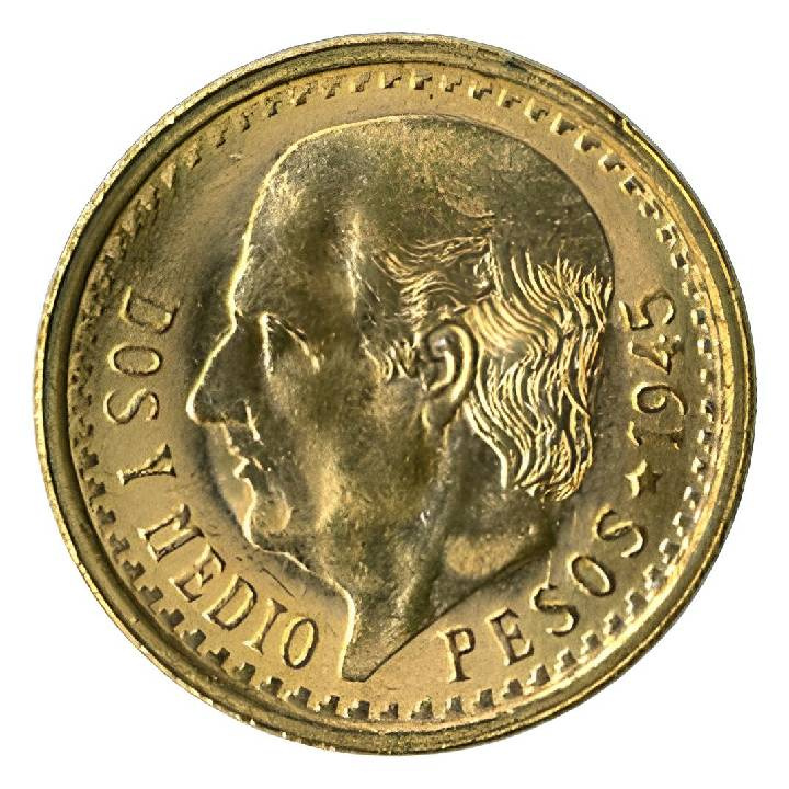 México 2,5 Pesos 1918–1948