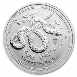 Lunar II: Year of the Snake 2 oz Silber 2013