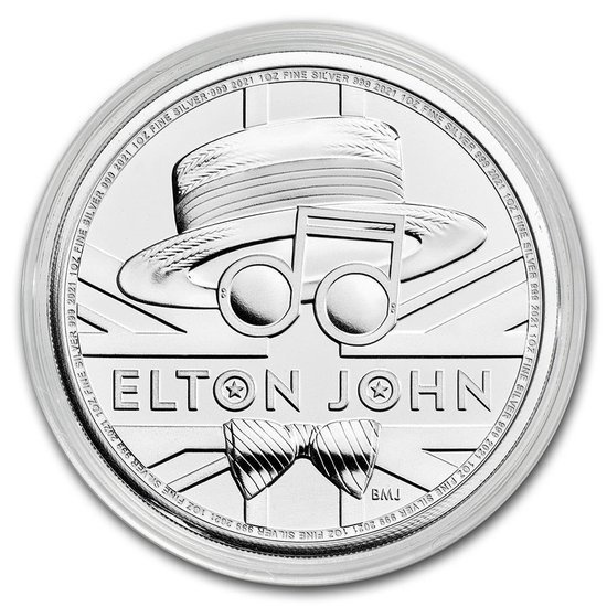 Legendy hudby: Elton John 1 unce stříbra 2021