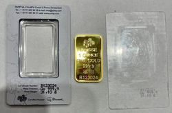 1 oz Lingote de Oro Pamp Suisse Dañado CertiPack
