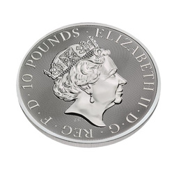 The Queen’s Beasts: The Black Bull of Clarence 10 oz Silver 2019