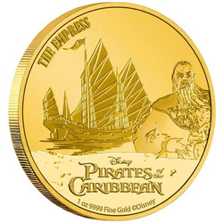 Niue : Disney Pirates des Caraïbes - L'Impératrice Capitaine Sao Feng 1 once d'or 2021