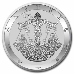 Tokelau: Zodiac Series - Libra 1 oz Plata 2021