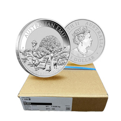Australijski Emu 1 uncja Srebra 2023