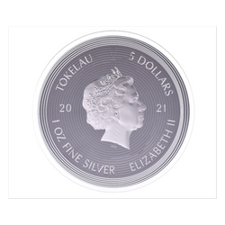 Tokelau: Icon Mona Lisa 1 oz Silver 2021 Prooflike