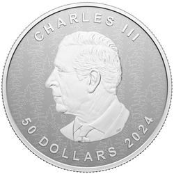 Feuille d'érable canadienne 5 onces d'argent 2024 Reverse Proof Ultra High Relief