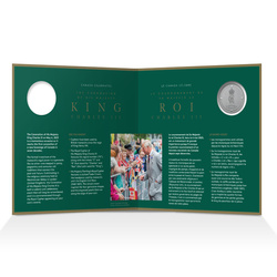 Canada : Cipher royal de Sa Majesté le roi Charles III 5 en argent 2023 Matte Proof