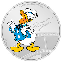 Niue : Disney Mickey & Friends - Donald Duck colorée 1 once d'argent 2023 Proof