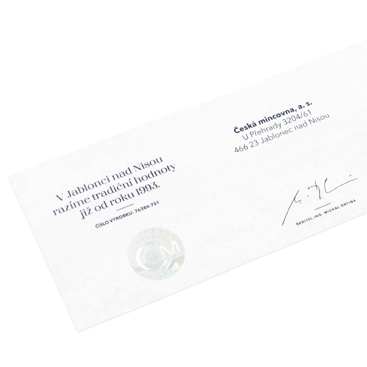 Niue: Leone ceco 1 oncia d'argento 2023 Proof con ologramma