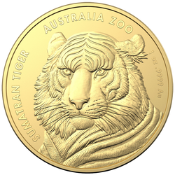 Zoo australien : Tigre de Sumatra 1 once d'or 2020