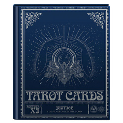 Niue : Tarot Cards – Justice colorée 1 once d'argent 2023 Proof