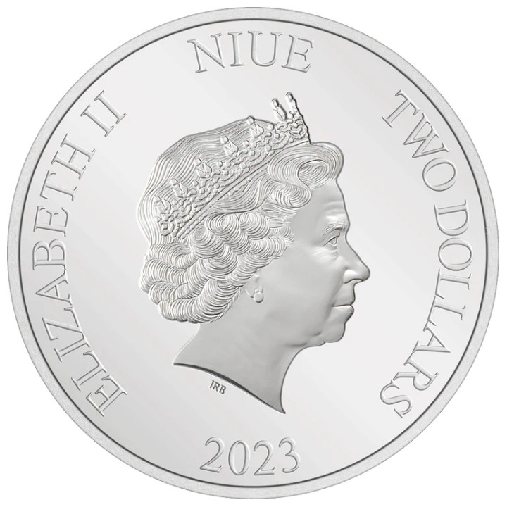 Niue: DC Villains - The Joker coloreado 1 oz Plata 2023 Proof