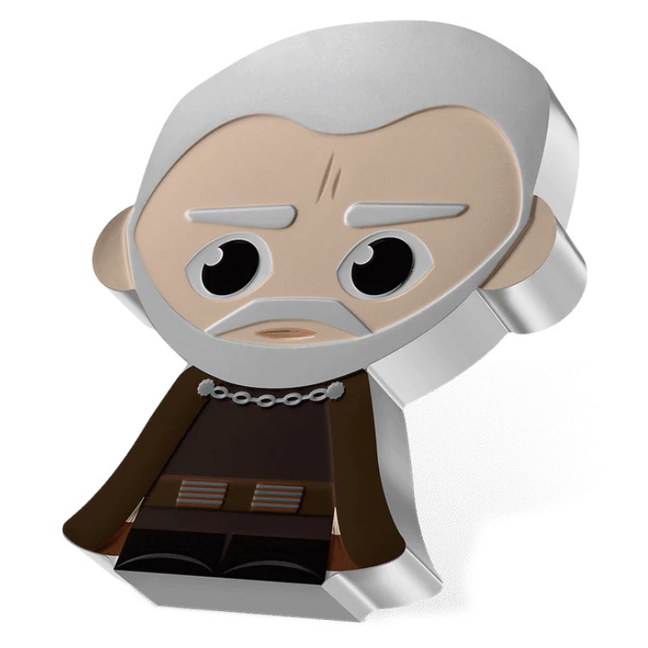 Niue: Star Wars - Chibi 'Count Dooku' colored 1 oz Silver 2023 Proof