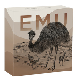 Ausztrál színes emu 1 uncia ezüst 2024